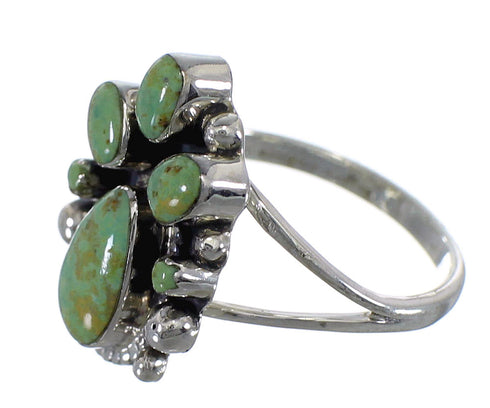 Sterling Silver And Turquoise Ring Size 6-3/4 RX60392